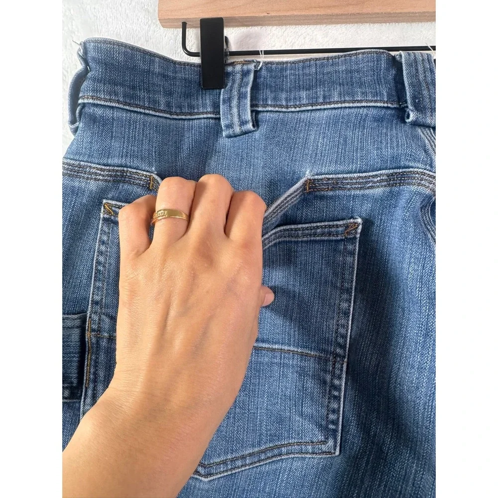 Duluth Trading Co Ballroom Double Flex Carpenter Jeans Mens‎ 38x30 Blue Denim